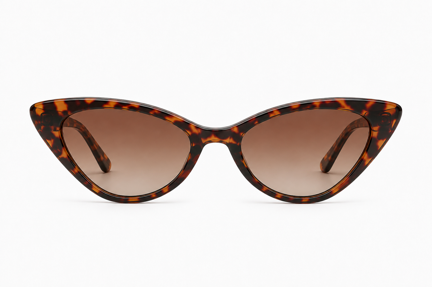 Damen Cat-Eye Sonnenbrille Transparent Grün – Elegantes Retro-Design