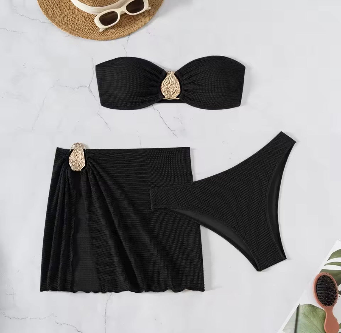 Golden Leaf Bikini Set