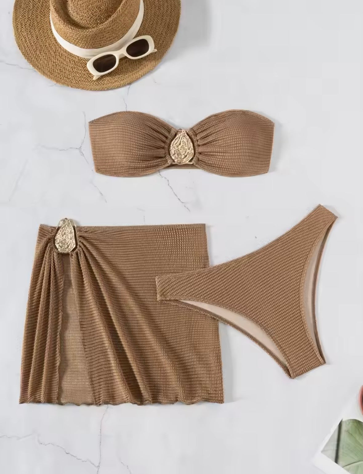 Golden Leaf Bikini Set