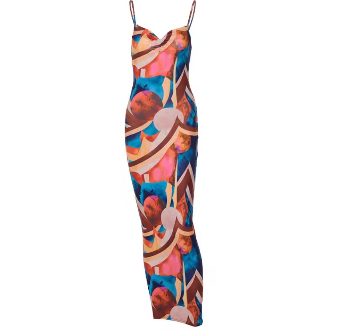 Color Art Maxi Dress – Bunter Hingucker für Sommernächte