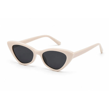 Damen Cat-Eye Sonnenbrille Transparent Braun – Elegantes Retro-Design