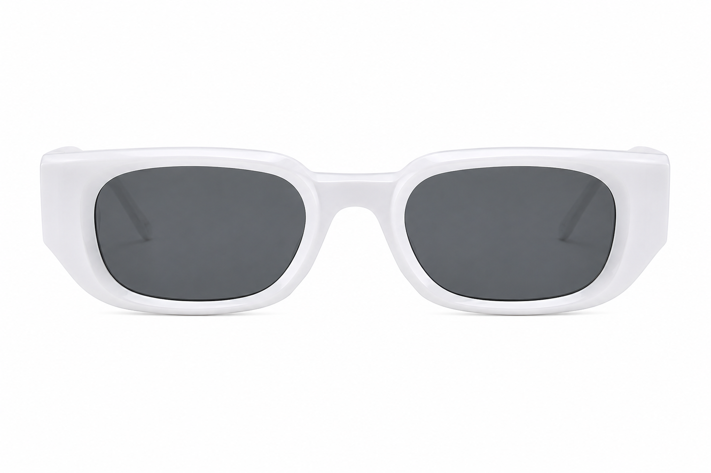 Damen Oversize Sonnenbrille Schwarz – Rechteckig mit braunen Gläsern