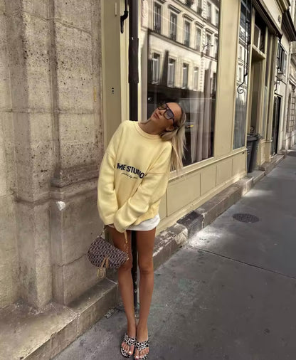 Gelber Oversized Sweater