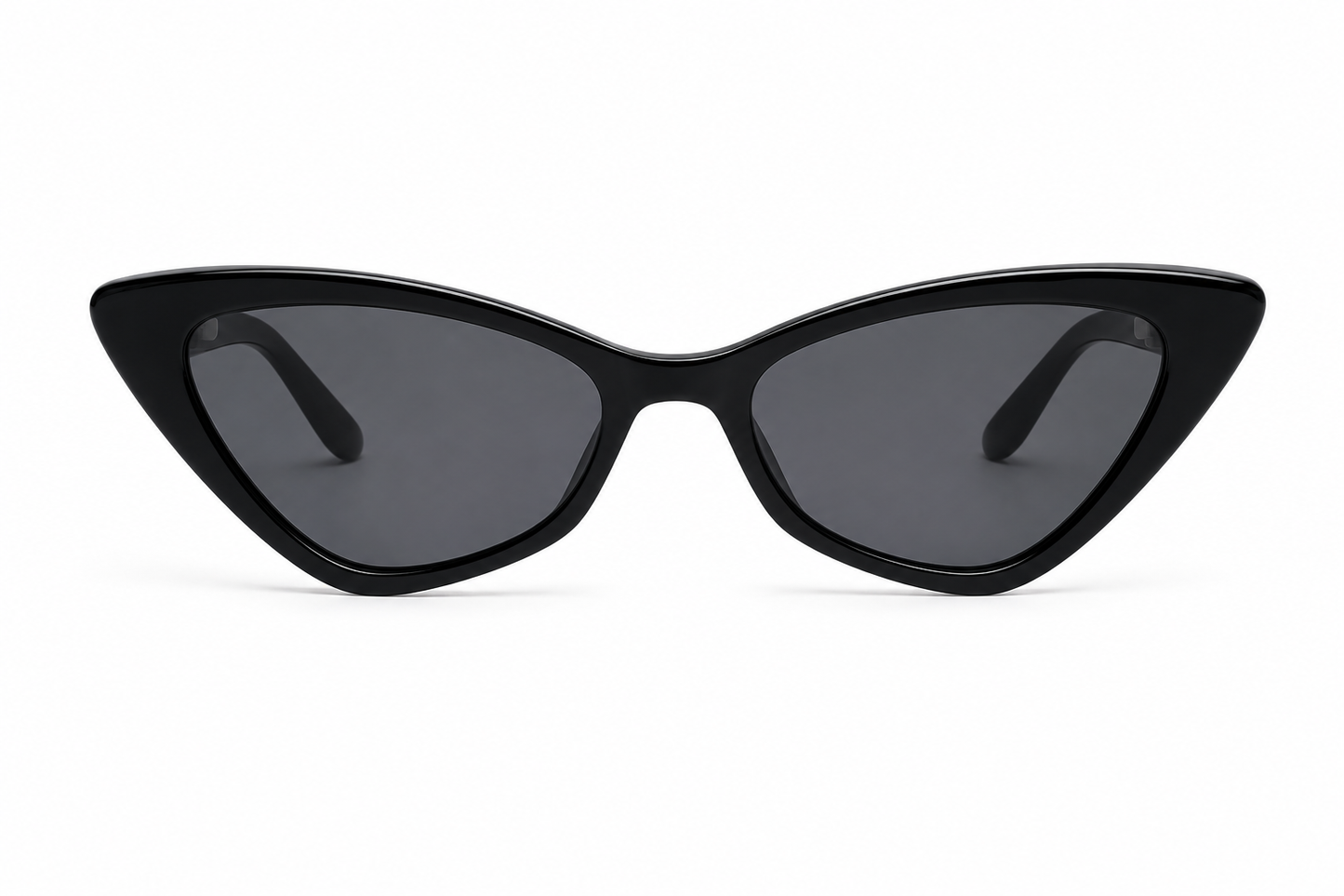 Damen Cat-Eye Sonnenbrille Transparent Braun – Elegantes Retro-Design