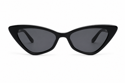 Damen Cat-Eye Sonnenbrille Transparent Braun – Elegantes Retro-Design