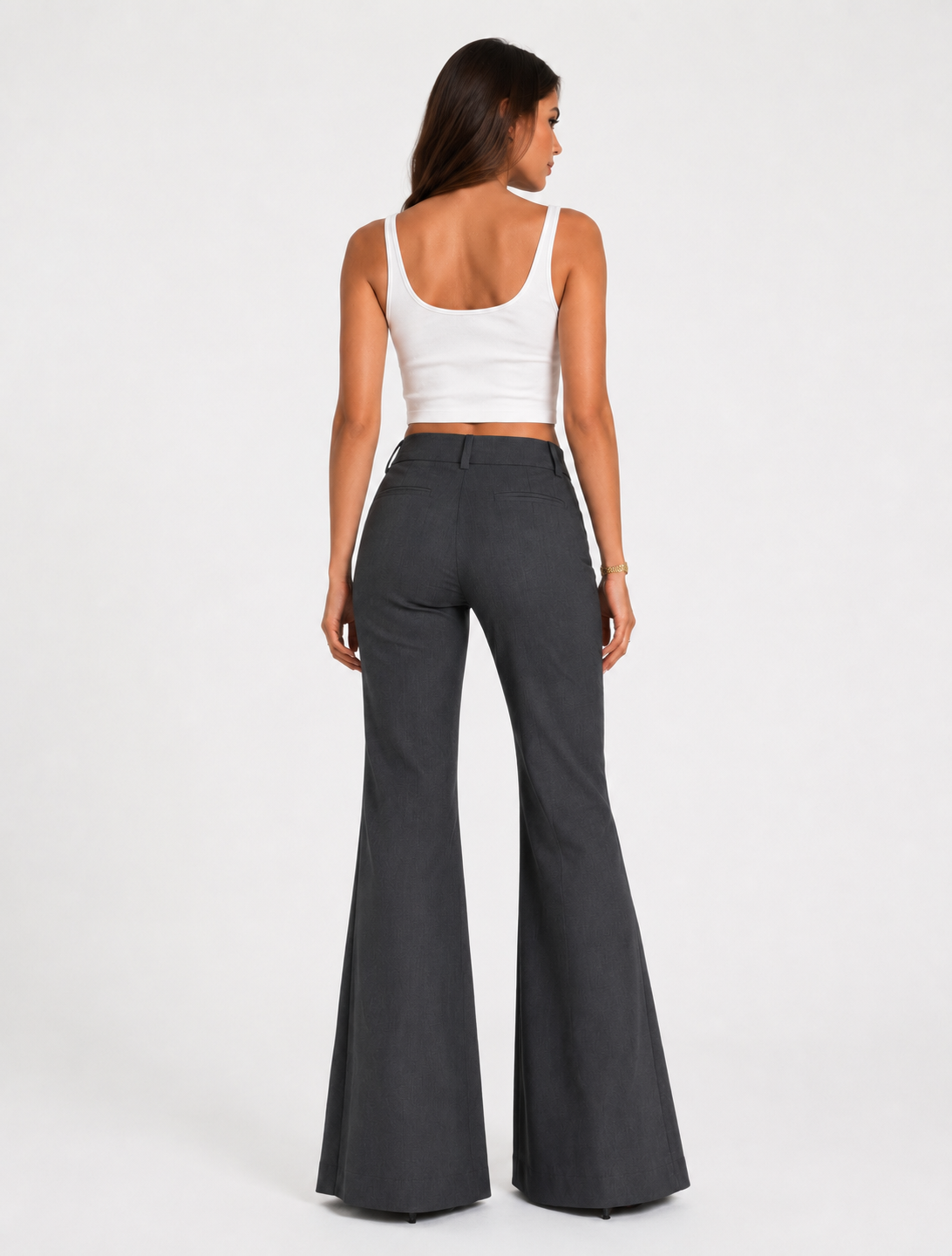 High-Waist Schlaghose
