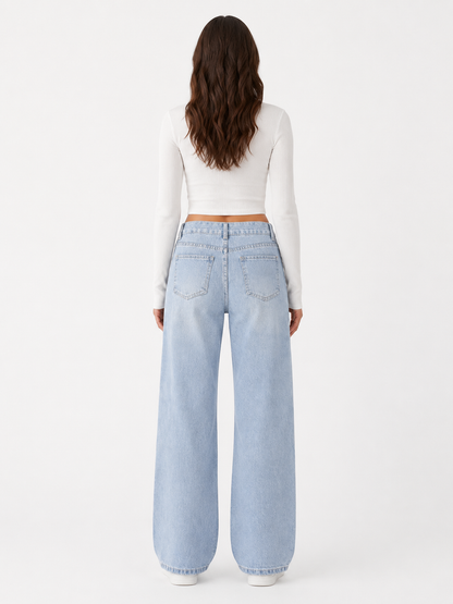 Light Blue Straight Jeans