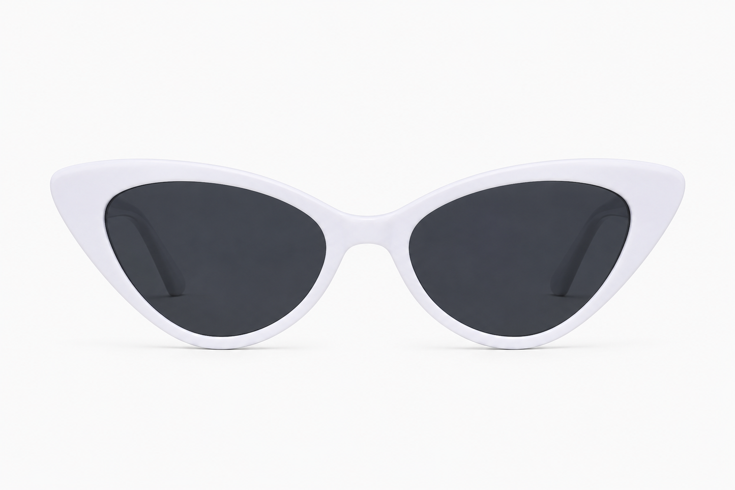 Damen Cat-Eye Sonnenbrille Transparent Braun – Elegantes Retro-Design