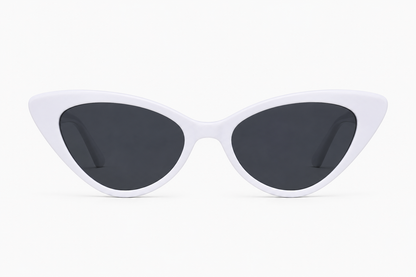 Damen Cat-Eye Sonnenbrille Transparent Braun – Elegantes Retro-Design