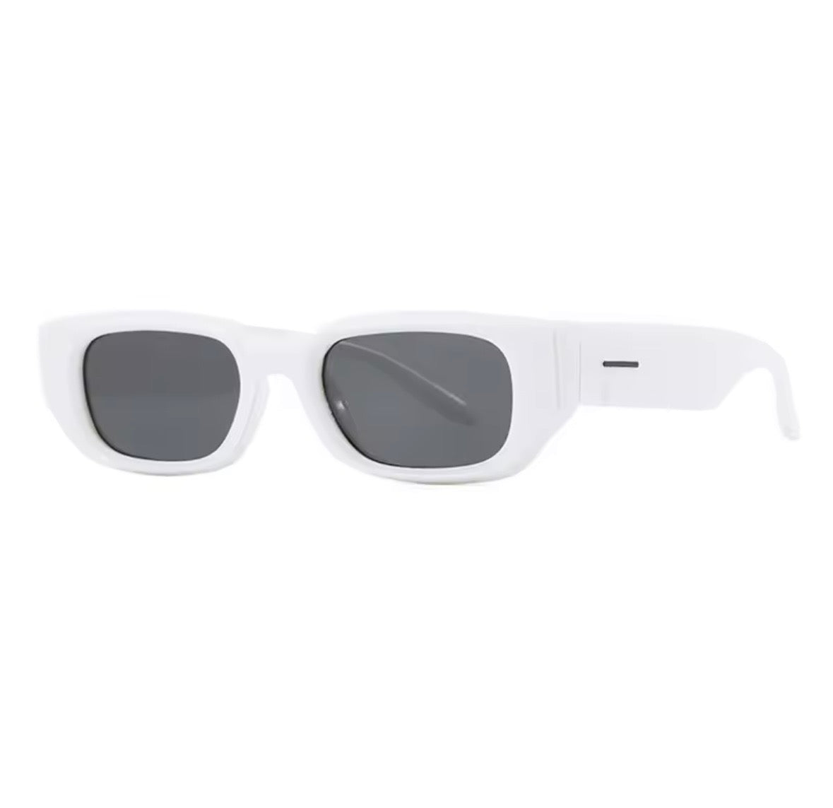 Damen Oversize Sonnenbrille Schwarz – Rechteckig mit braunen Gläsern