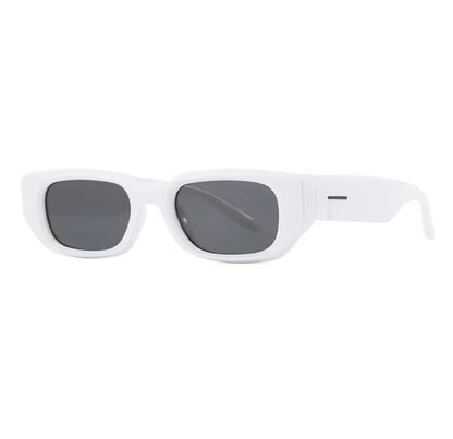 Damen Oversize Sonnenbrille Schwarz – Rechteckig mit braunen Gläsern