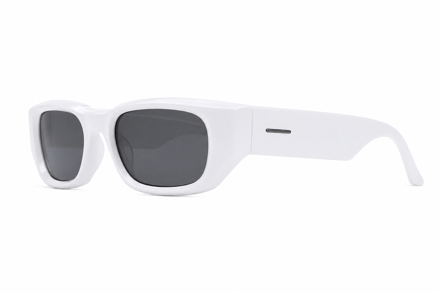 Damen Oversize Sonnenbrille Schwarz – Rechteckig mit braunen Gläsern