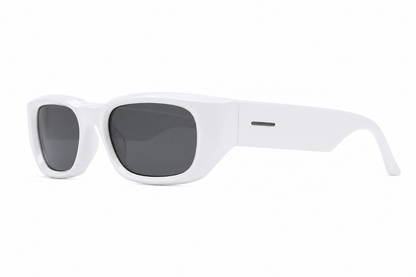 Damen Oversize Sonnenbrille Schwarz – Rechteckig mit braunen Gläsern