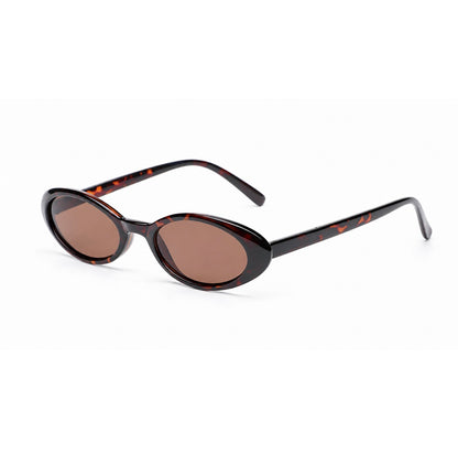 Damen Ovale Sonnenbrille Havanna – Retro-Design mit braunen Gläsern