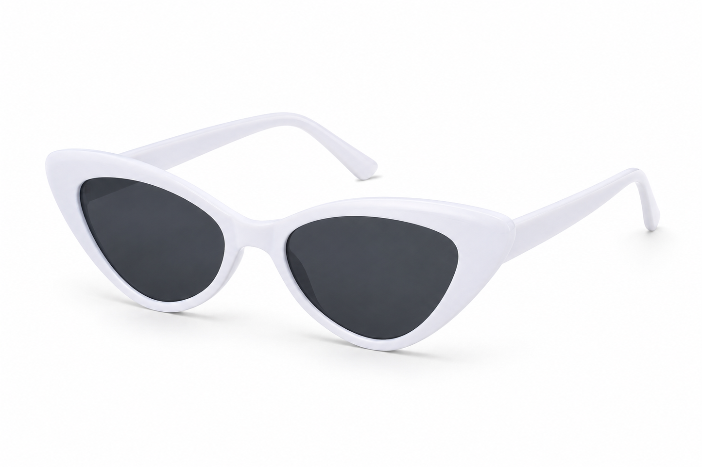 Damen Cat-Eye Sonnenbrille Transparent Braun – Elegantes Retro-Design