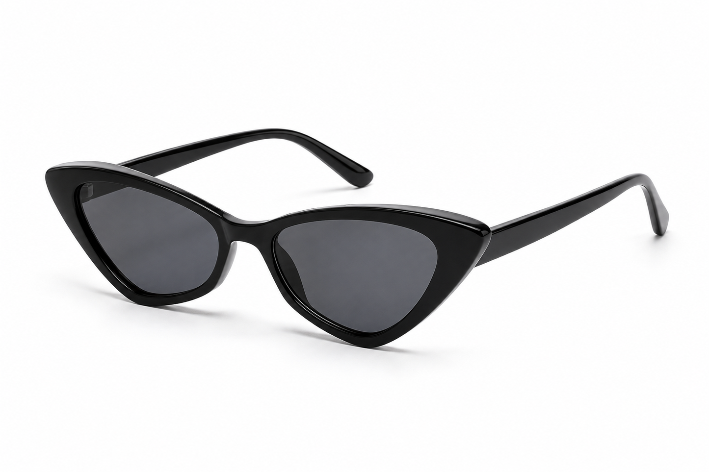 Damen Cat-Eye Sonnenbrille Transparent Braun – Elegantes Retro-Design