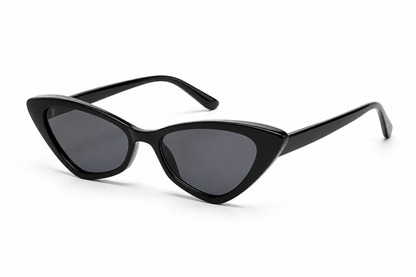 Damen Cat-Eye Sonnenbrille Transparent Braun – Elegantes Retro-Design