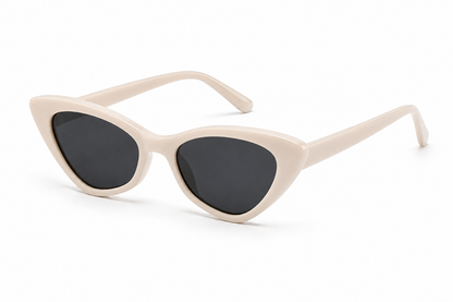 Damen Cat-Eye Sonnenbrille Transparent Braun – Elegantes Retro-Design