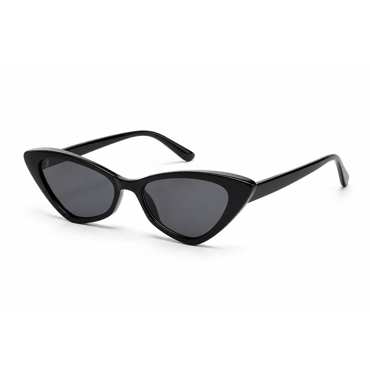 Damen Cat-Eye Sonnenbrille Transparent Braun – Elegantes Retro-Design