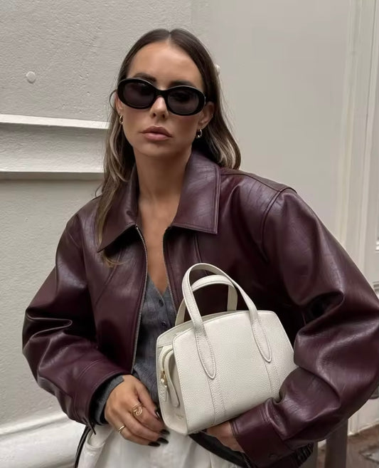 Burgundy Dream – Polyester Jacke