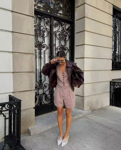 Burgundy Dream – Polyester Jacke