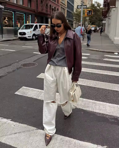 Burgundy Dream – Polyester Jacke