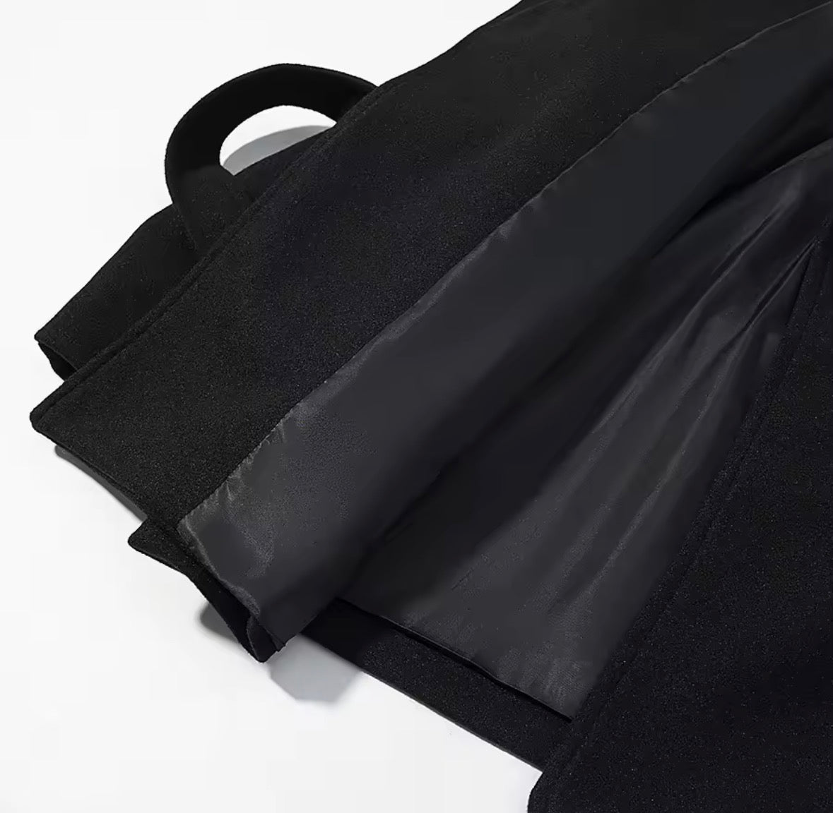 Damen Wickeljacke mit Bindegürtel – Schwarz