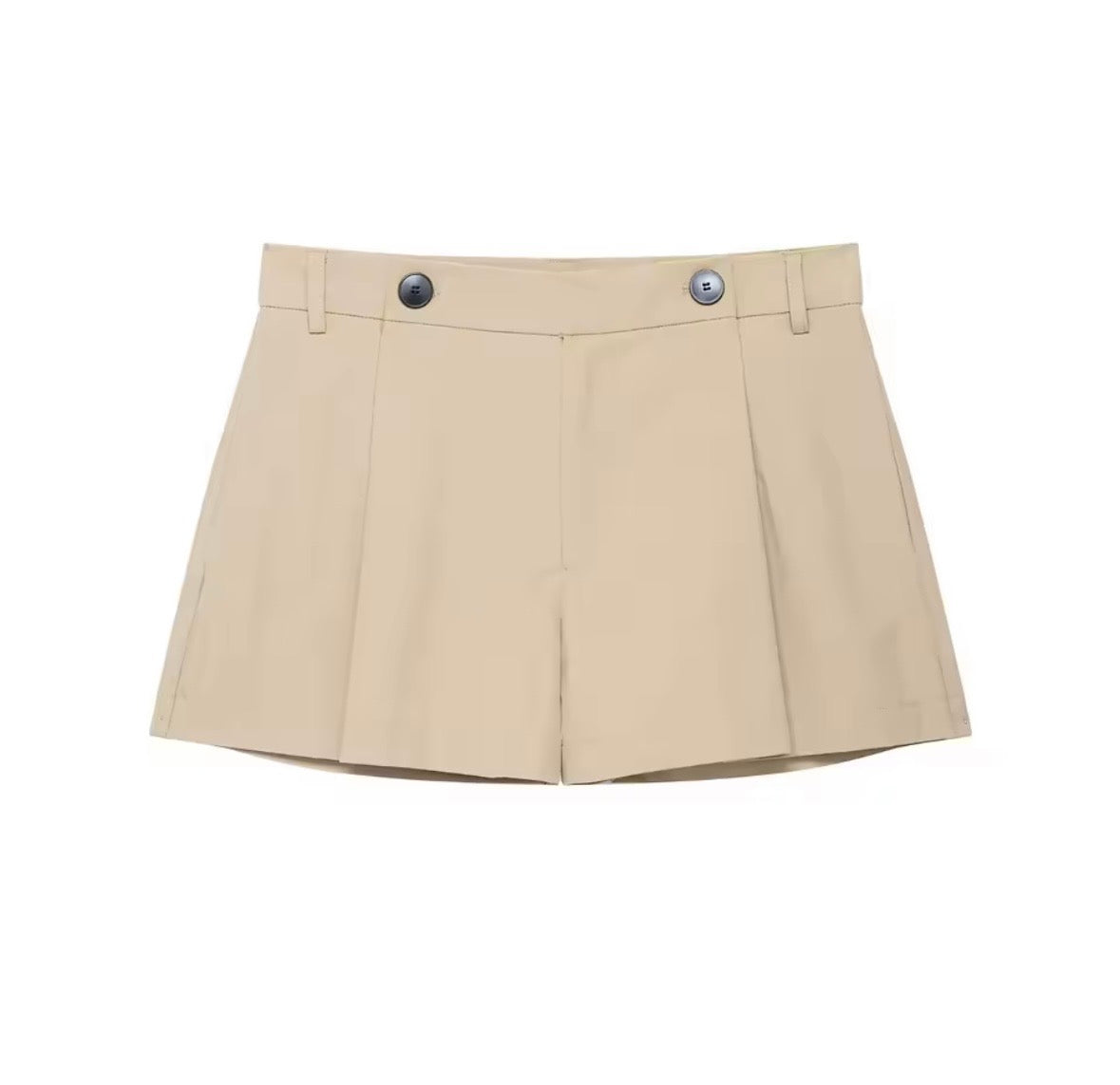 Oversize-Jacke in beige mit Taillengürtel