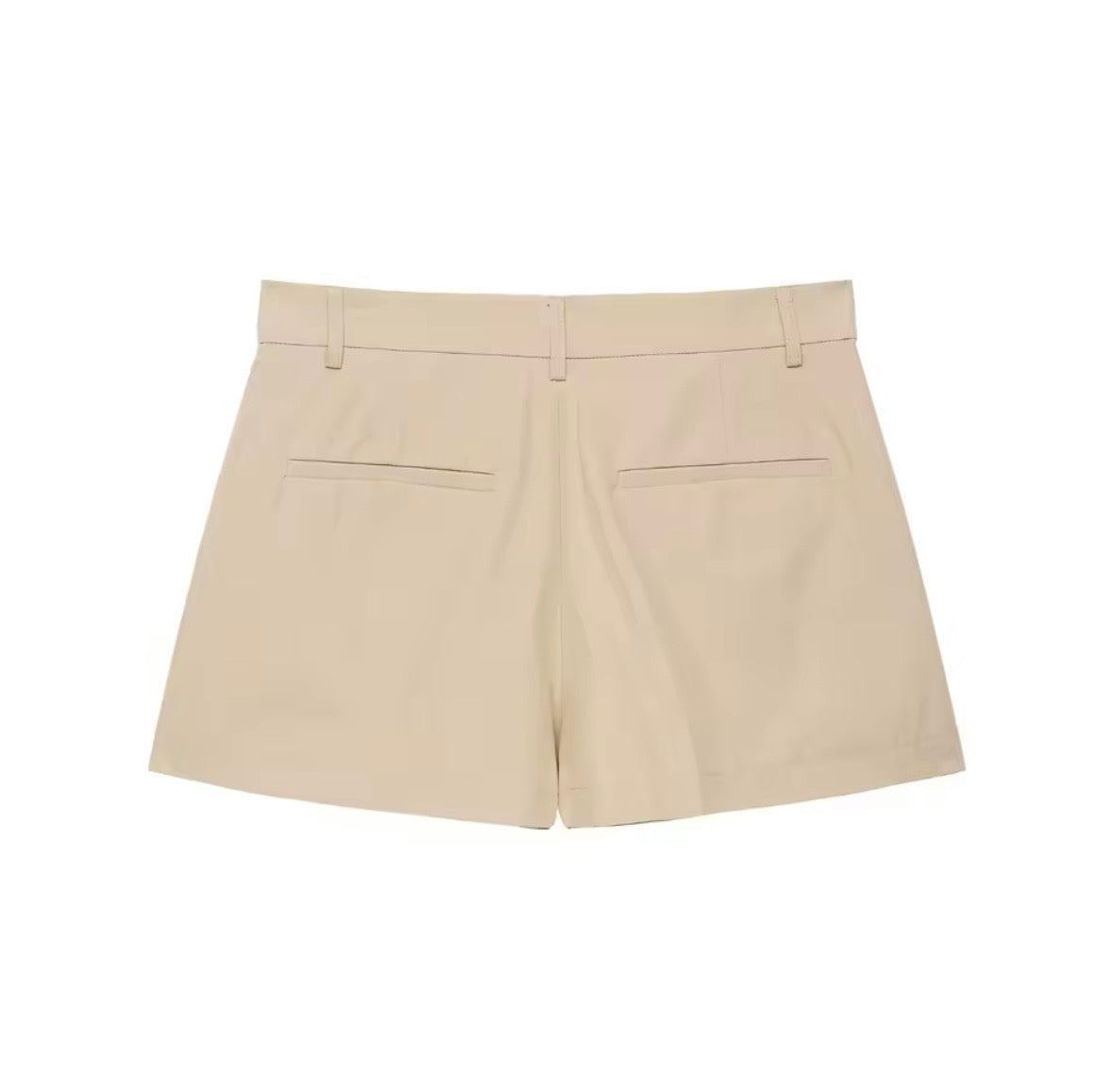 Oversize-Jacke in beige mit Taillengürtel