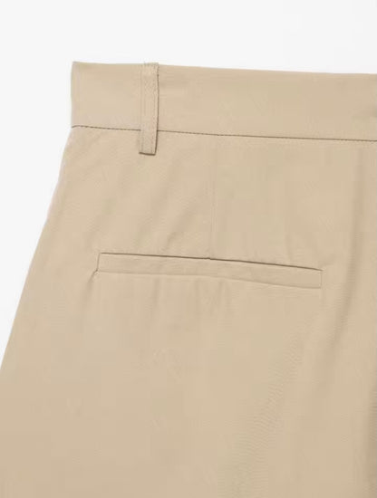 Oversize-Jacke in beige mit Taillengürtel