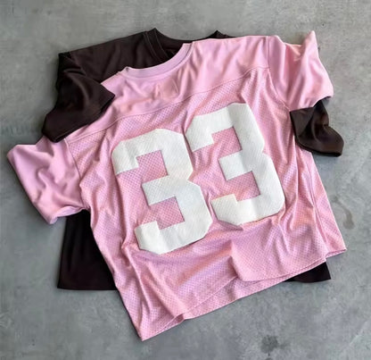 Retro Football Jersey Pink