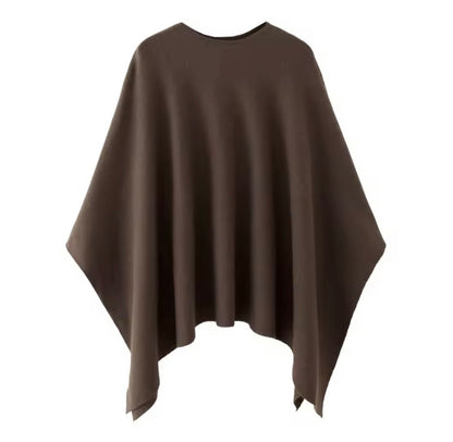 Damen Poncho Oberteil im Oversize-Stil – Lässig & warm