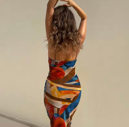 Color Art Maxi Dress – Bunter Hingucker für Sommernächte