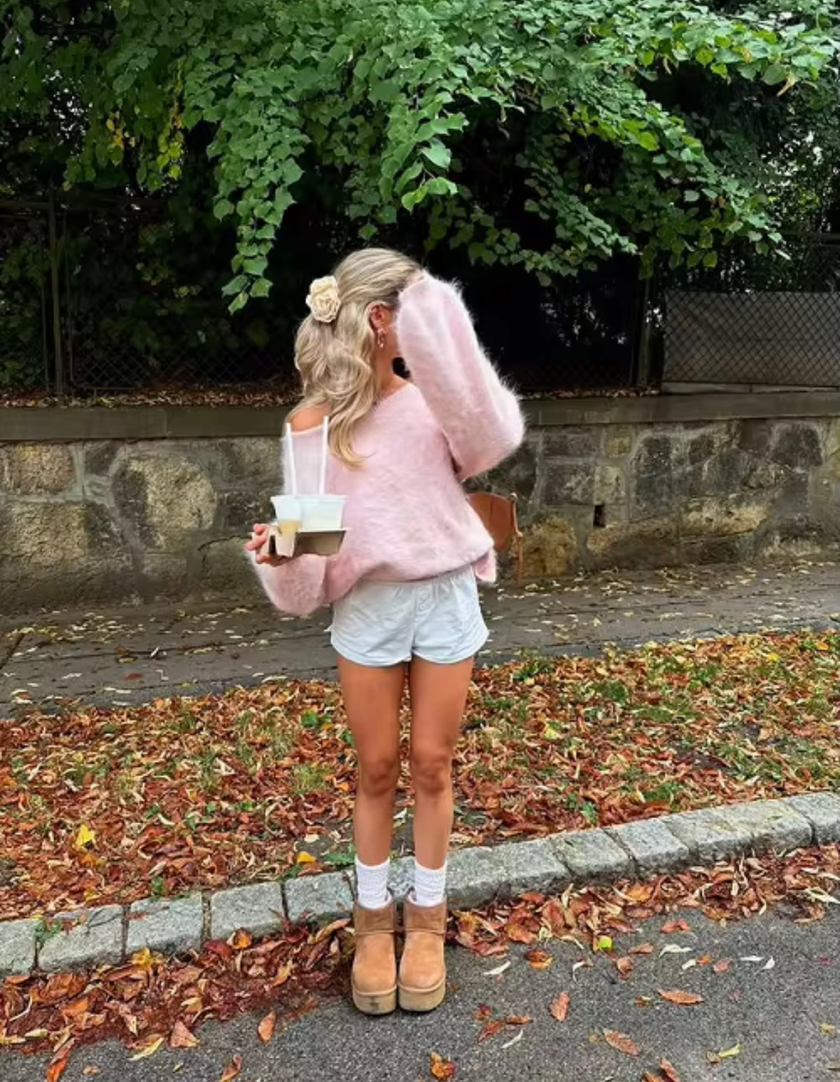 Offshoulder Pullover Rosa