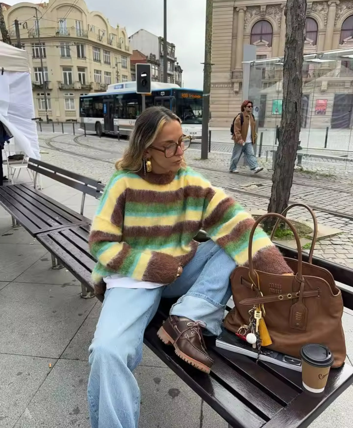 Color Stripe Pullover