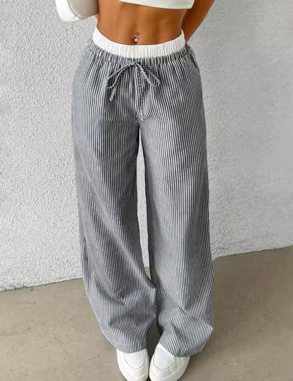 Luftige Streifenhose – Casual Fit