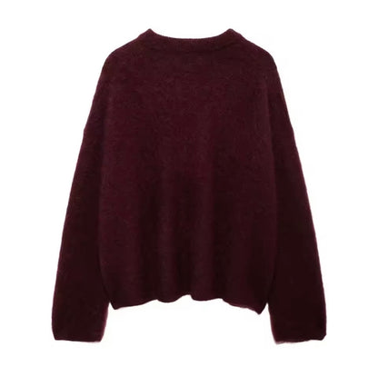 Flauschiger Oversize-Pullover