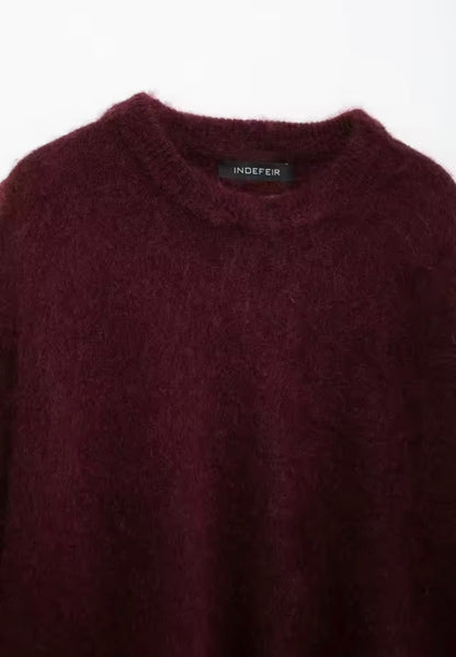Flauschiger Oversize-Pullover