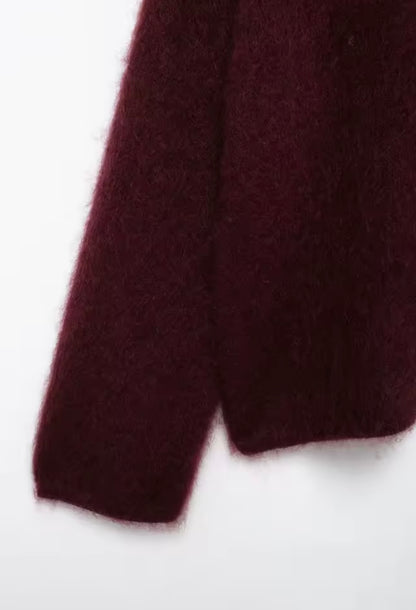 Flauschiger Oversize-Pullover
