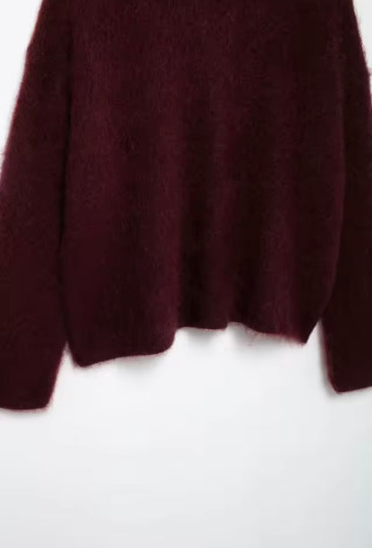 Flauschiger Oversize-Pullover
