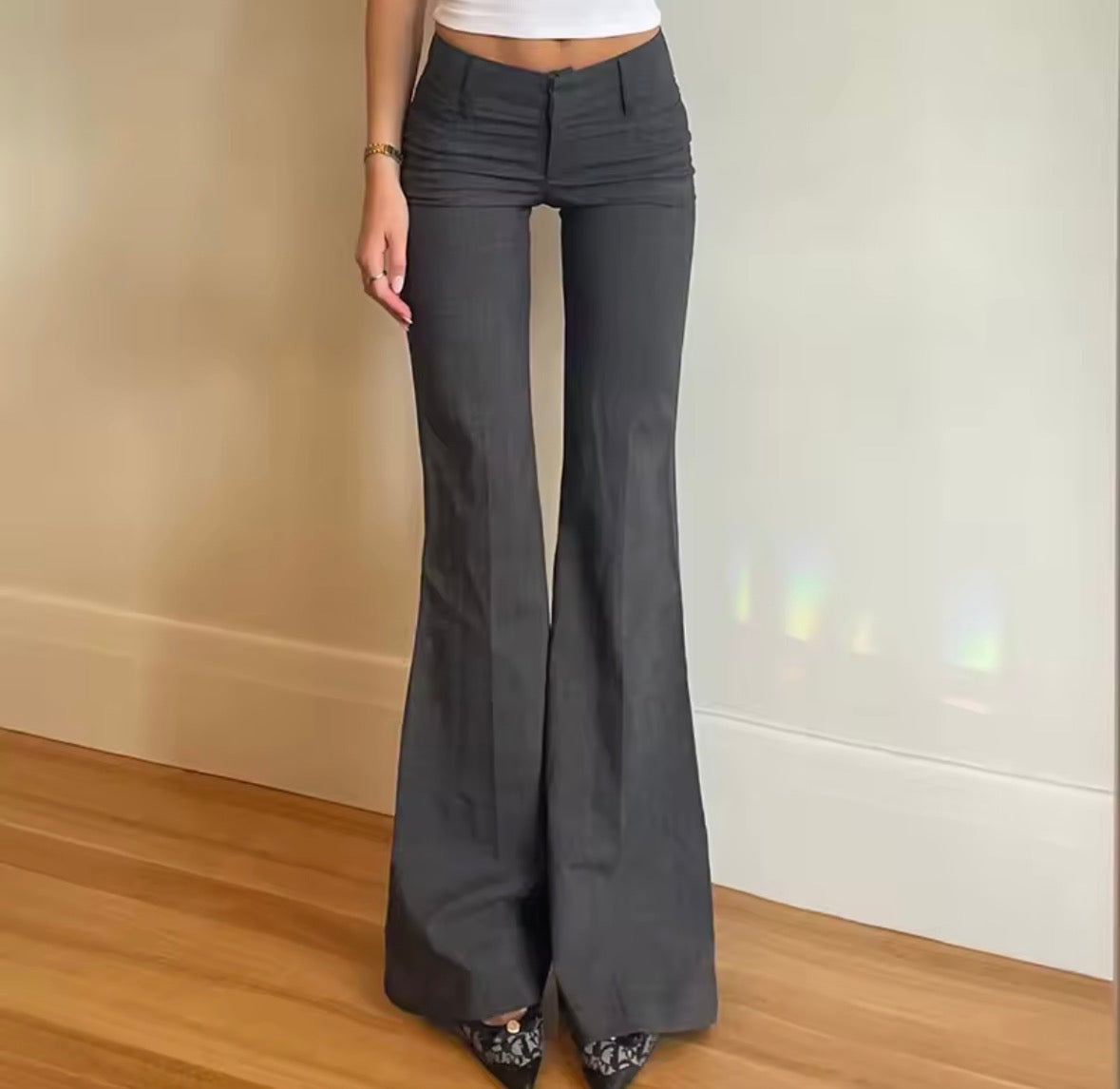 High-Waist Schlaghose