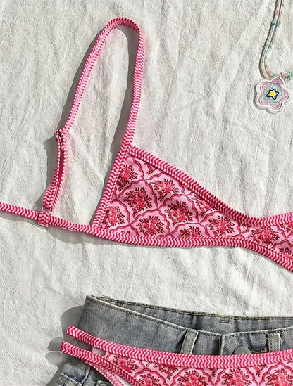 Sommer Bikini Set – filigranes Design in 4 Farben