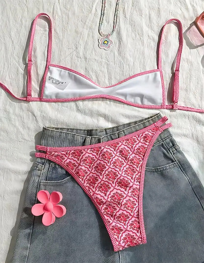 Sommer Bikini Set – filigranes Design in 4 Farben