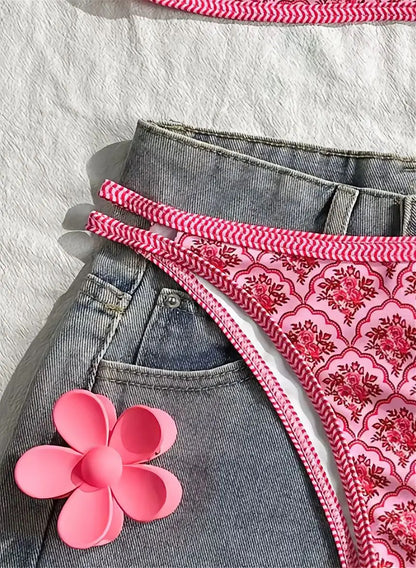 Sommer Bikini Set – filigranes Design in 4 Farben