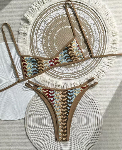 Boho Wave Bikini Set – Handgehäkelter Look
