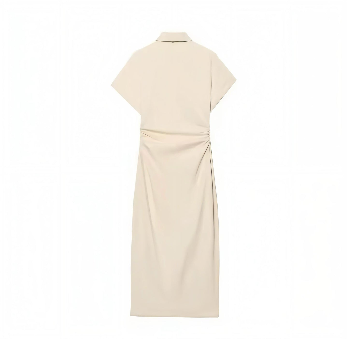 Elegantes Hemdblusenkleid mit Druckknopfleiste und Utility-Taschen